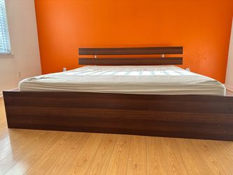 IKEA Malm Queen Bed Frame with Sultan Hasselback Mattress