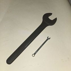 Massive Vintage J.H. Williams No. 13 Heavy-Duty Open-End Wrench (1950s) — Industrial Use or Decor