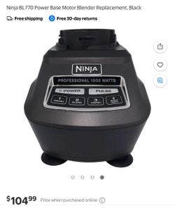 Ninja BL770 Professional 1500W Blender Motor Base
