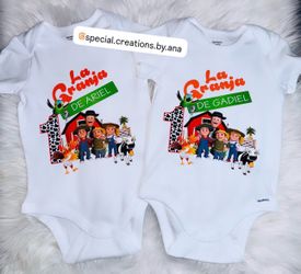 Personalized onesies for the Baby Twins 🐎🥳🎊
