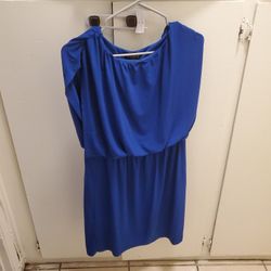 Vestido Azul Rey Size 8