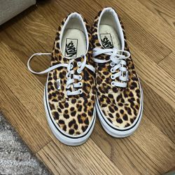 Cheetah Print vans - Women Size 9 