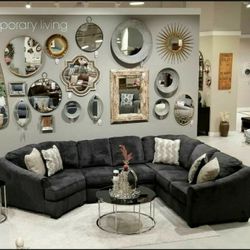 Eltmann Slate RAF Or LAF Sectional ⭐ Couch 1399