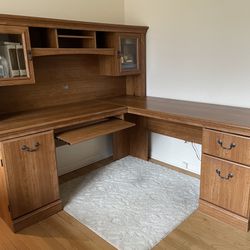 Corner Desk w/ Filing Cabinet