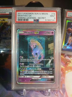 Pokemon Mewtwo GX 78 Mewtube PSA 9