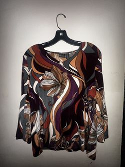 abstract print blouse - CHICO’S