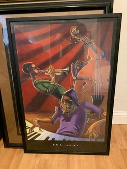 Vintage Jazz Poster BUA Jazz Trio By Bruce Teleky