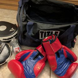 Title Boxing Set With Gloves,  Bag, Mits