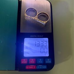 14K Two Finger Nugget Ring