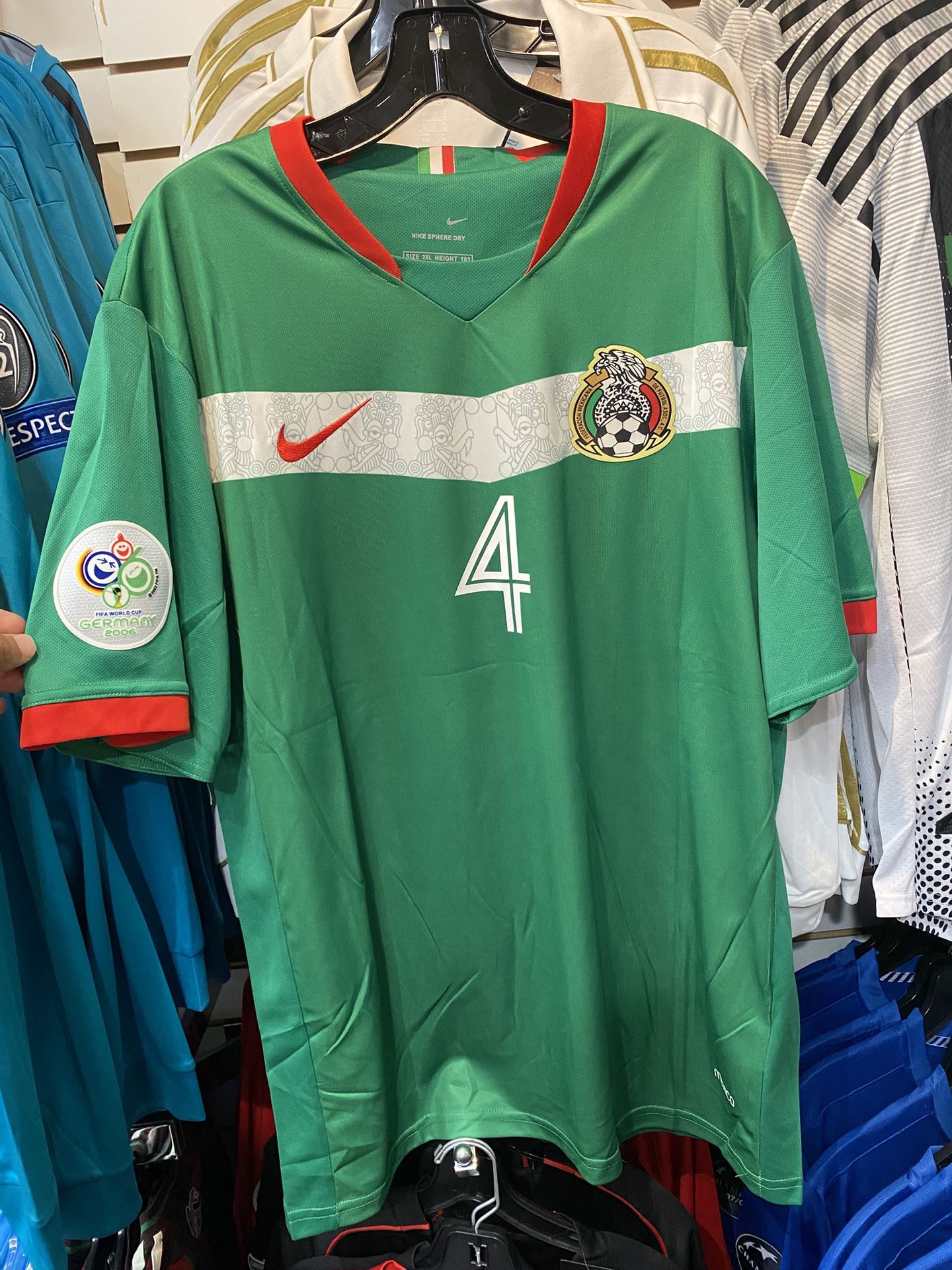 Rafa Marquez Retro Mexico Soccer Jersey