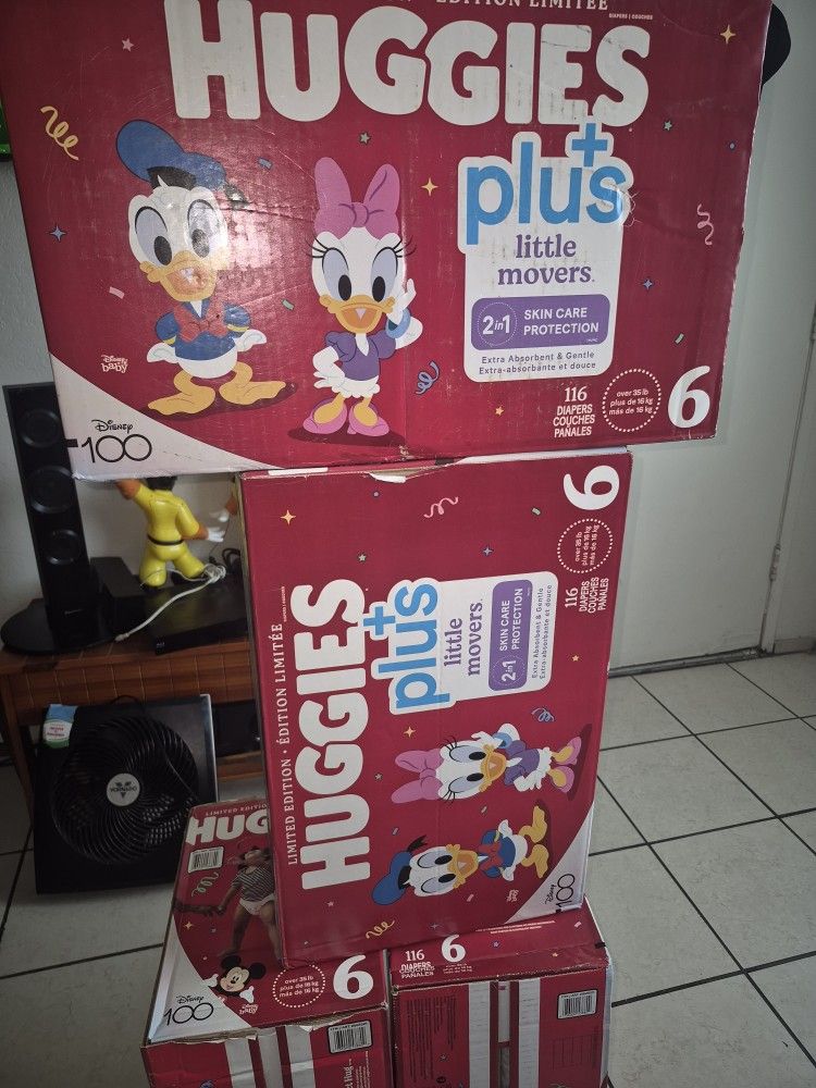 Huggies Size 6 $43 Cada 1 Caja Precio Firme 