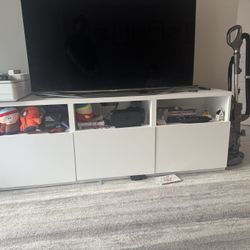 White TV Stand 