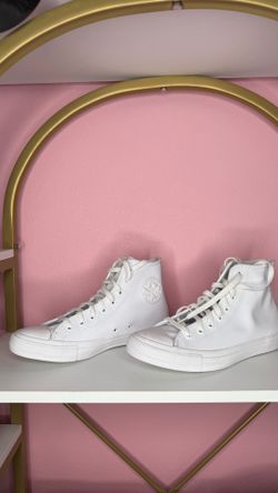 White Leather All Chuck Taylor Converse