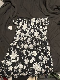 Black Flower Dress 