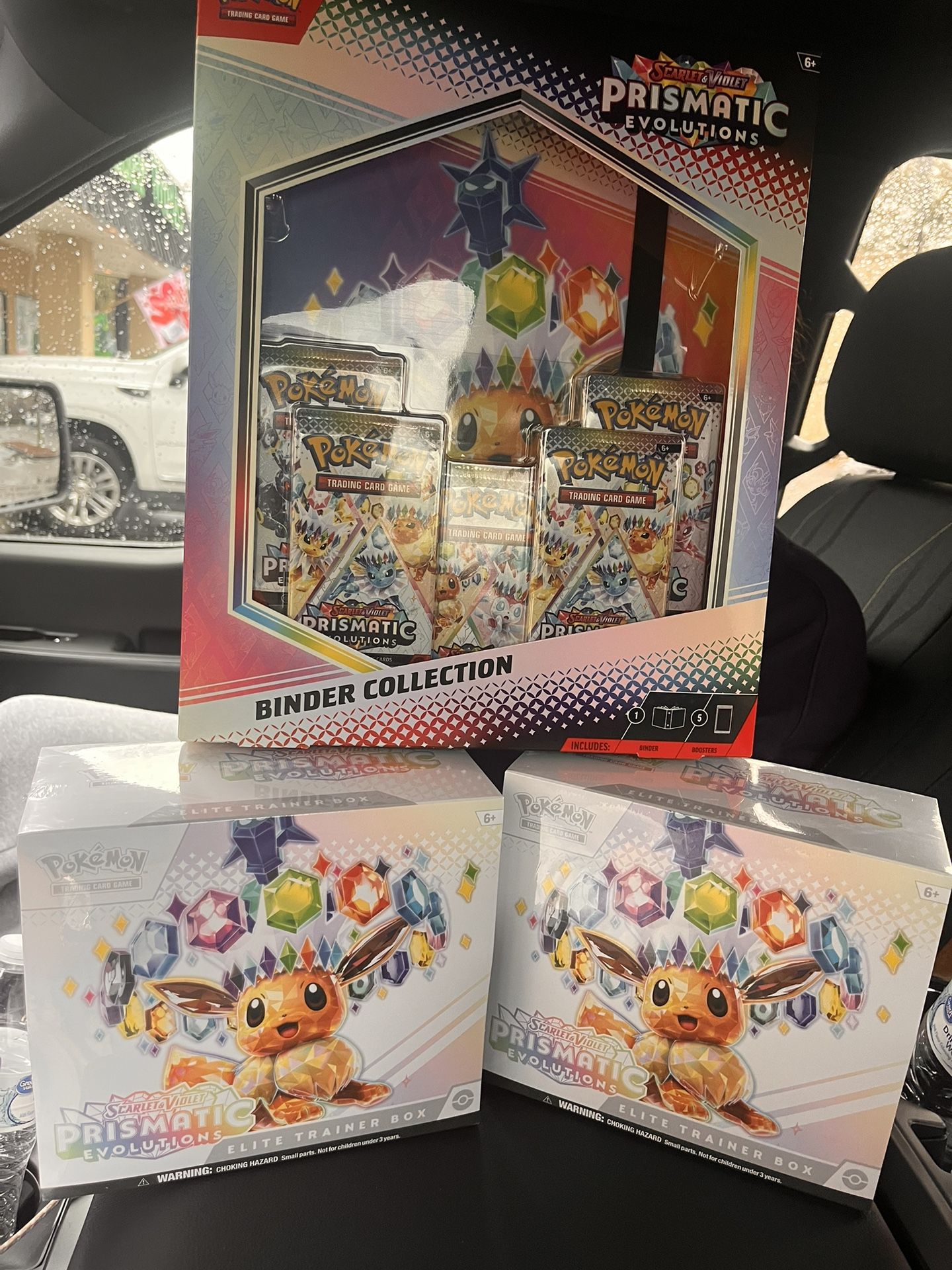 prismatic evolutions ETbs and binder collection 