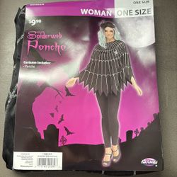 Halloween Spider Poncho 
