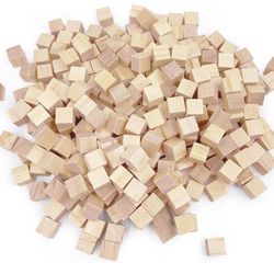 Wooden Blocks 1cm, Pack of 200Small Wood
