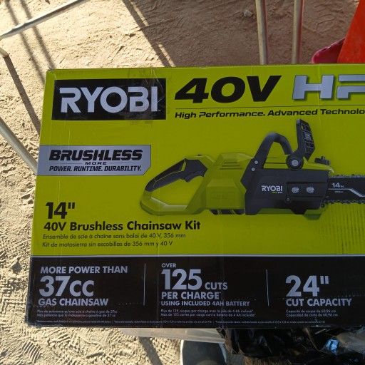 RYOBI
40V HP Brushless 14 in. Battery Chainsaw (Tool Only)