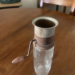 3 Antique Kitchen Tools Whisk-Rotary Hand Beaters-Spice Grinder/Mill