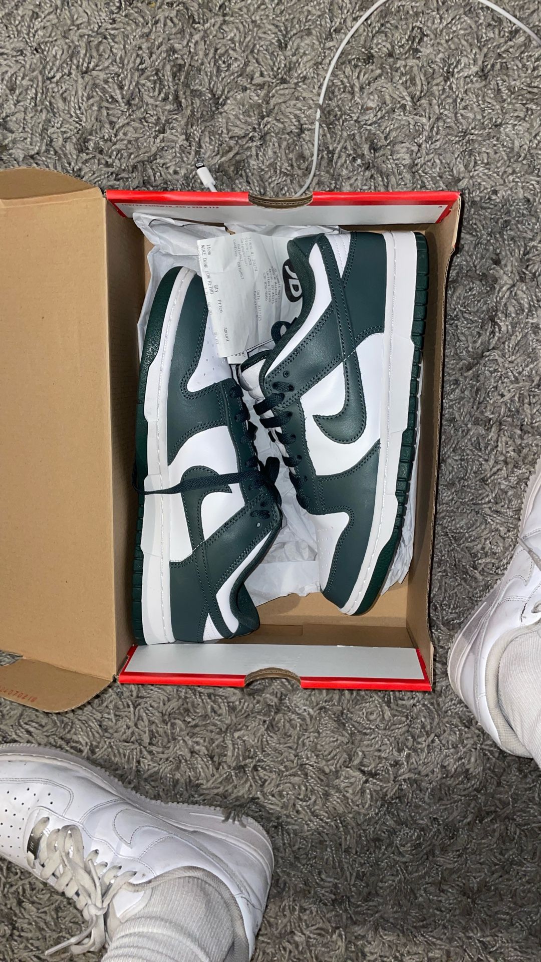 nike dunks new w box