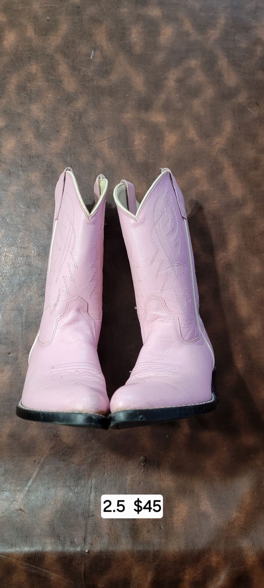 Girls Pink Cowboy Boots