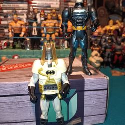 Batman Returns Figure "Polar Armor Arctic Batman" & New Batman Adventures Figure "Sea Claw" ( Vintage Kenner  1990/1995 )