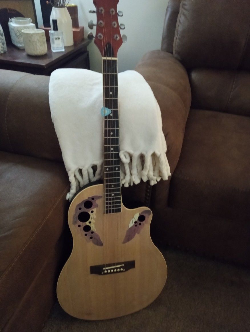 Ovation Style Acoustic Guitar New