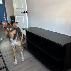 Black tv stand