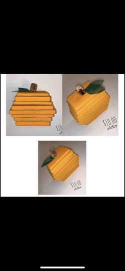 Wood stack pumpkins