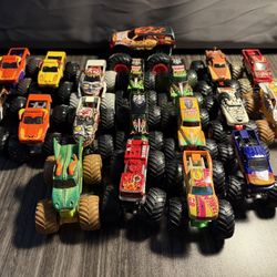 Lot 32 Hot Wheels Monster Jam Trucks 1:64 Scale Diecast