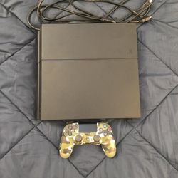 PlayStation 4 With Controller And Cords