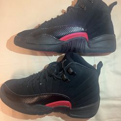 Air Jordan 12 Retro GG Rush Pink Black Sz 5.5Y