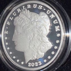 2023 Enhanced Proof Morgan Dollar  w/ COA