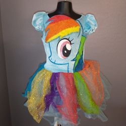 Girls "My Little Pony" : Rainbow Dash size small (6/7) dress up costume (Dress Only)
100% polyester