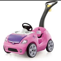 Step2 Whisper Ride II Kids Push Cars, Ride On Car, Seat Belt, Horn, Toddlers Ages 1.5 – 4 Years Old, Max Weight 50 lbs., Quick Storage, Stroller Subst