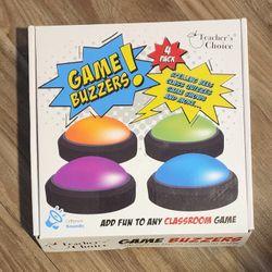 Teachers Choice Game Buzzers 4 Pack Games Spelling Bee Quizzes