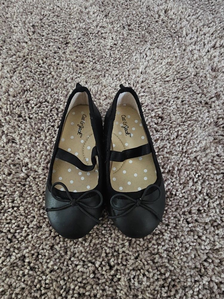 Girls Black Flats