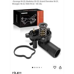 New A-Premium Engine Coolant Thermostat Housing Assembly W/Thermostat & Sensor Compatible with Dodge, Jeep, Ram