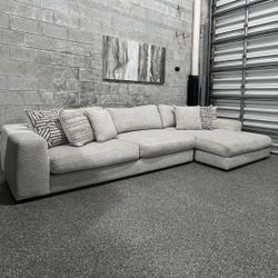 Cindy Crawford Beige Sectional 