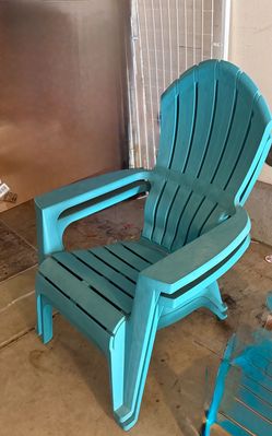 Plastic Adirondack chairs
