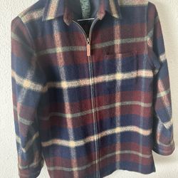 🧥 Lauren Ralph Lauren Wool Plaid Zip Jacket – Women’s S (Fits M/L)