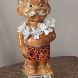 Rare Jim Beam Decanter - Hawaiian Open 10th Anniv. "Menehune"