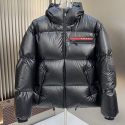 Prada Puffer Jacket Black/Red