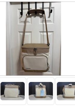 NEW Embark Kitchen | Embark Insulated Cooler Tote Tan And Cream Crossbody