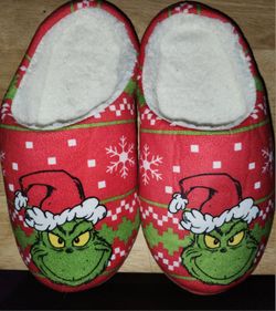 Grinch Christmas Slippers