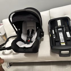 Nuna Pipa Rx  Car seat With Base And Adapter, Also A Diaper Bag 