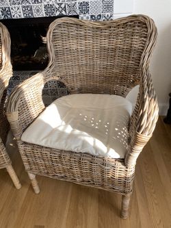 Ikea Byholma Rattan Armchairs Rattan Chair Outdoor Patio Chairs for Sale in Morgan Hill CA OfferUp