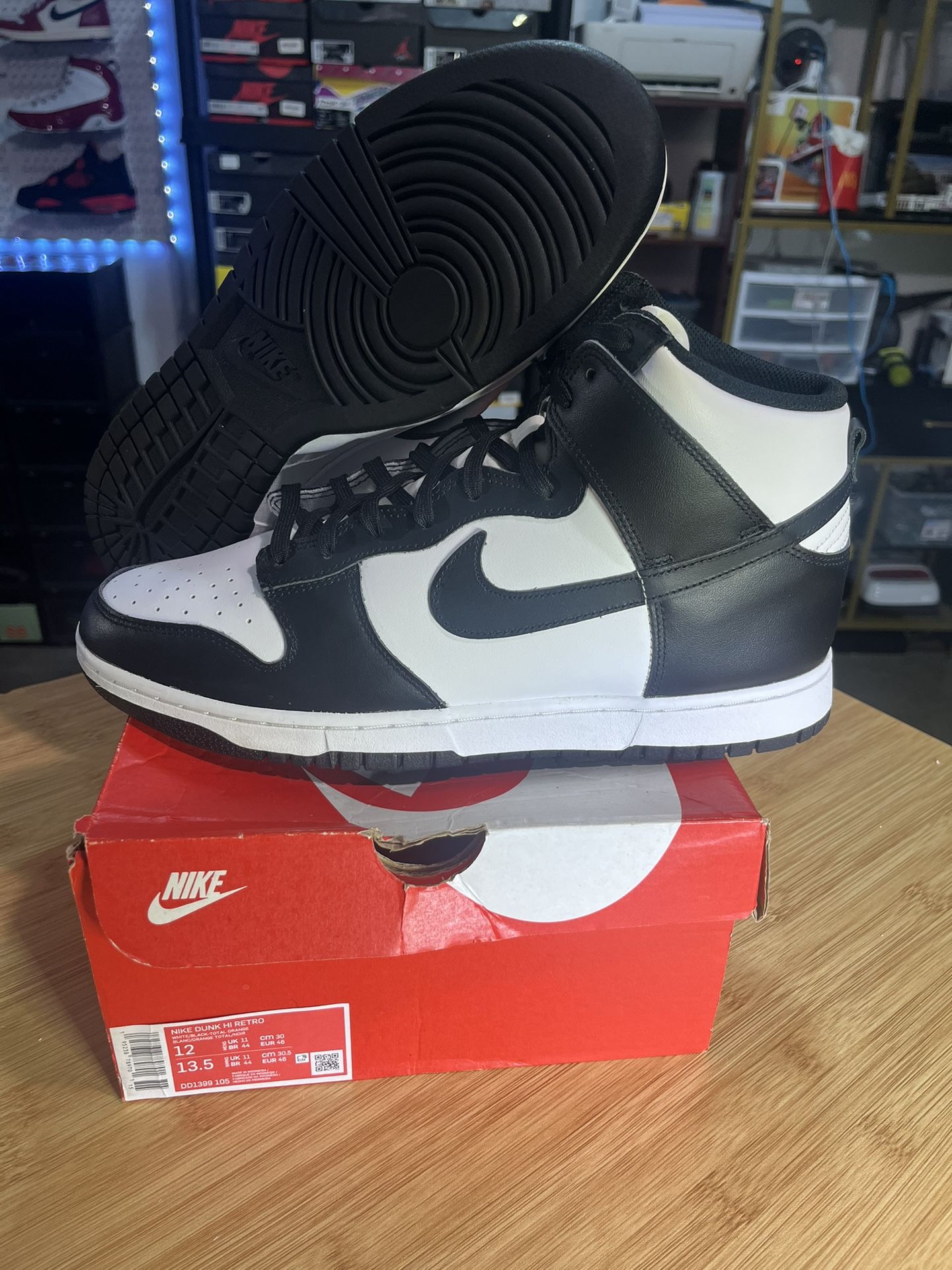 NIKE DUNK HIGH ‘PANDA’ SIZE 12