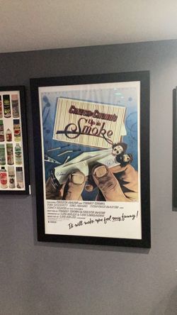Certified PSA/DNA Cheech & Chong's Up in Smoke Signed Framed Movie Poster