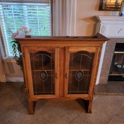 Oak China Hutch 